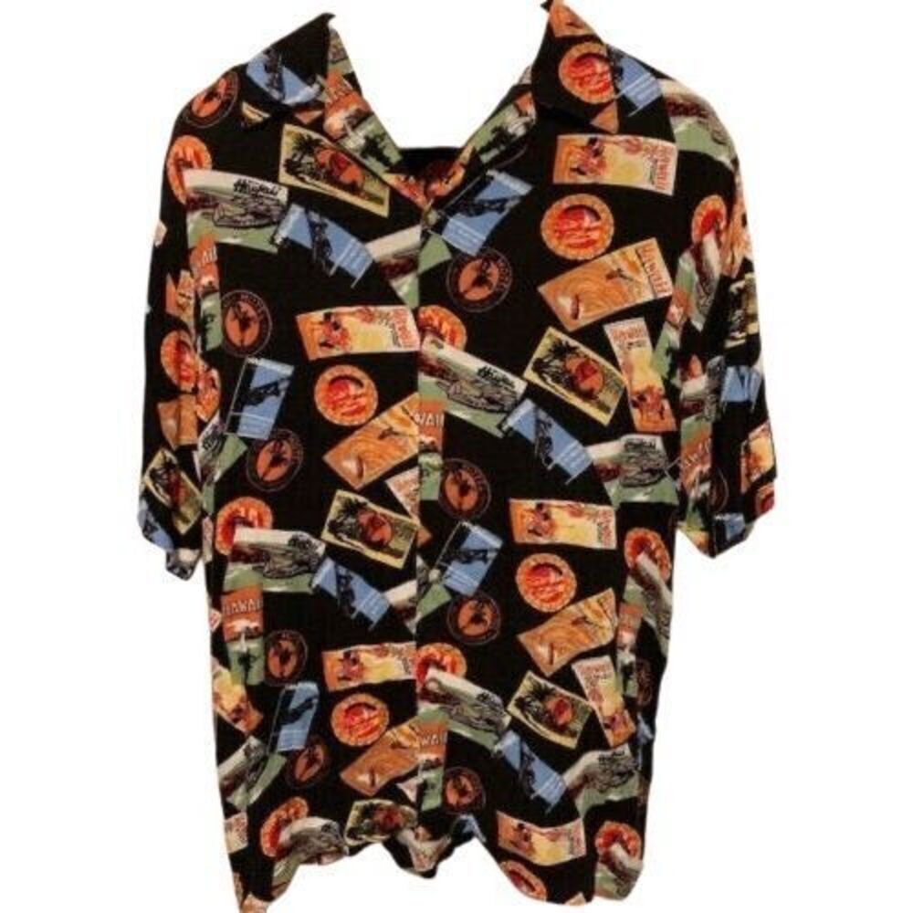 THUMS UP FOR HIM SIZE SMALL HAWAII SHORT SLEEVE BUTTON SHIRT